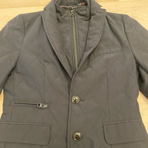 Michael Kors Other - Michael Kors Quilted Boys Blazer Jacket 12 Navy Like New Sports Coat Kid Holiday